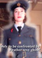 [Only to be confronted by a rather sexy ghost!]